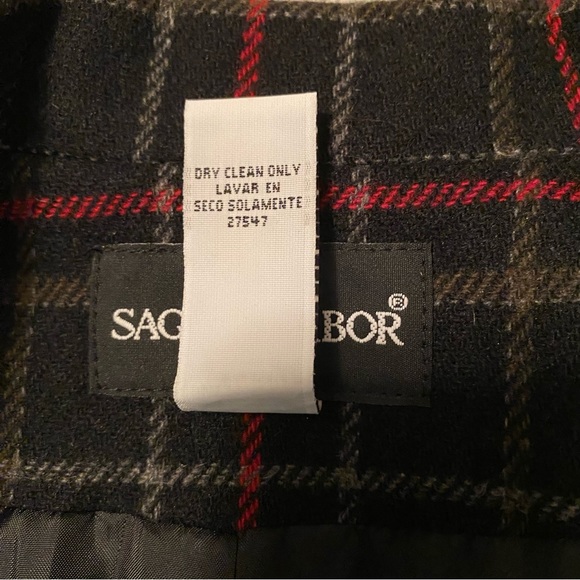 Sag Harbor Plaid Wool Blend Blazer Jacket - Picture 9 of 10